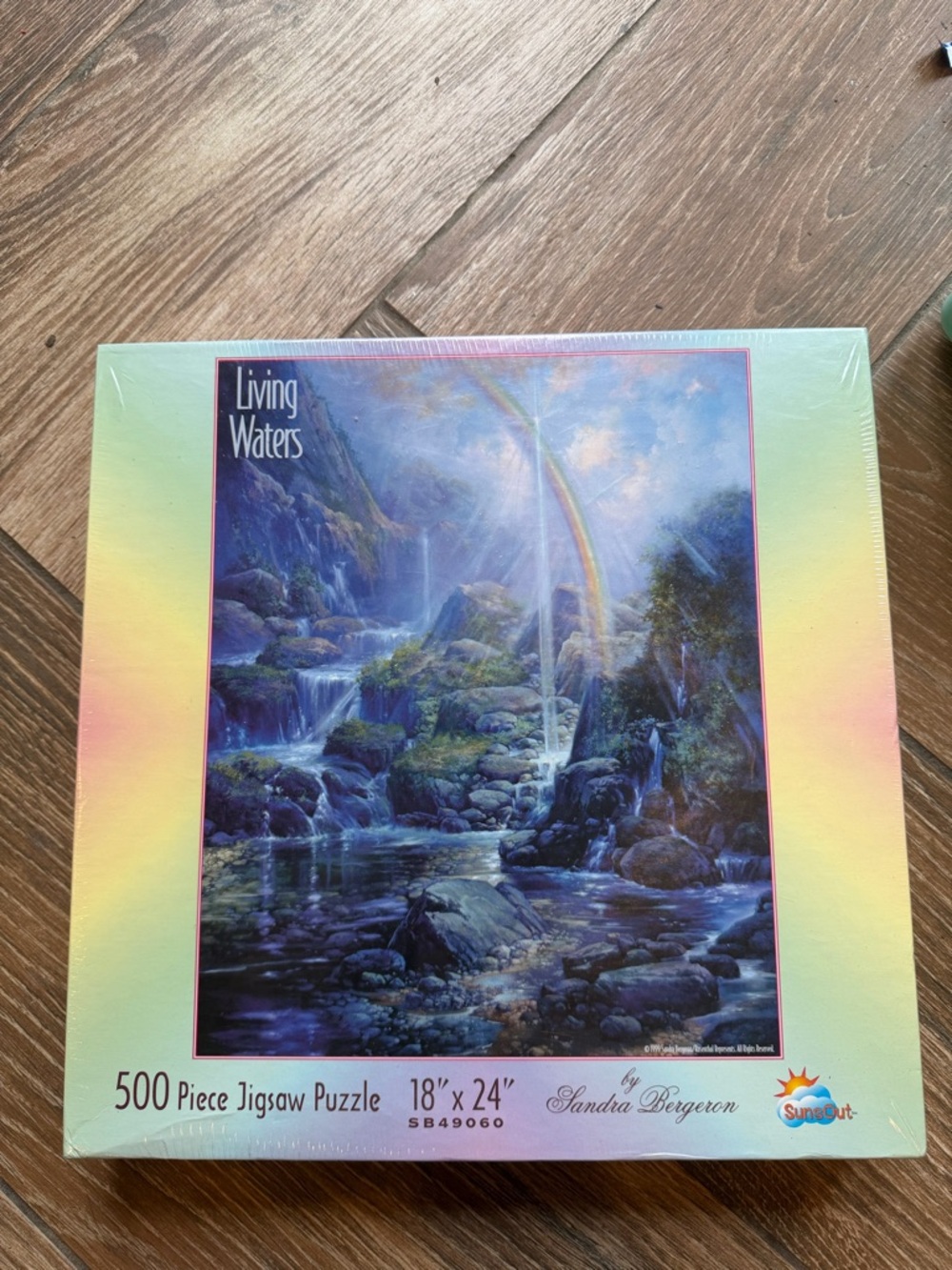 SunsOut Living Waters 500-Piece Jigsaw Puzzle - Pastel Landscape new